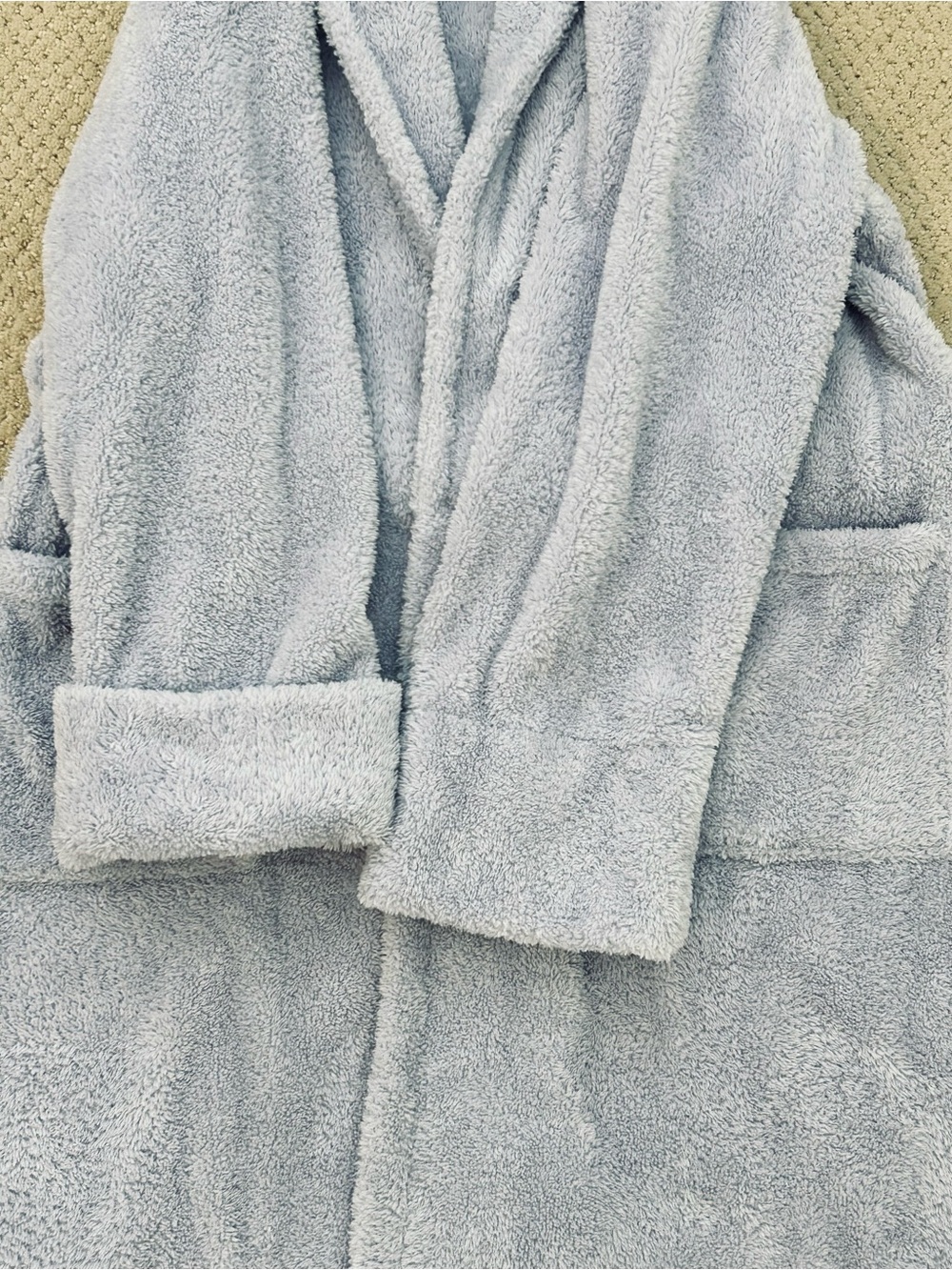 Vintage Y2K Bath & Body Works Lavender Plush Robe S/M Soft Spa Cozy 2 Pockets - Picture 8 of 12